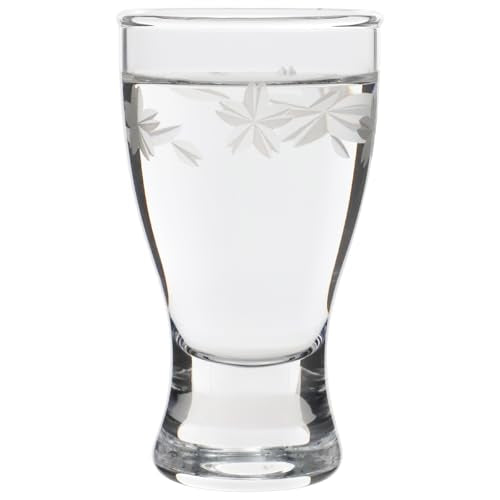 Toyo Sasaki 2.5 Fl oz Sake Glass Sakura Pattern - Cold Sake Ochoko, Dishwasher Safe