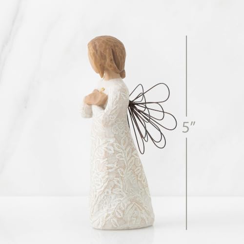 Hand-Painted Angel Remembrance Figurine 5-Inch Sympathy Gift