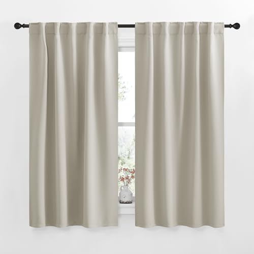 Blackout Curtains for Nursery, 34" x 48", Set of 2 Panels