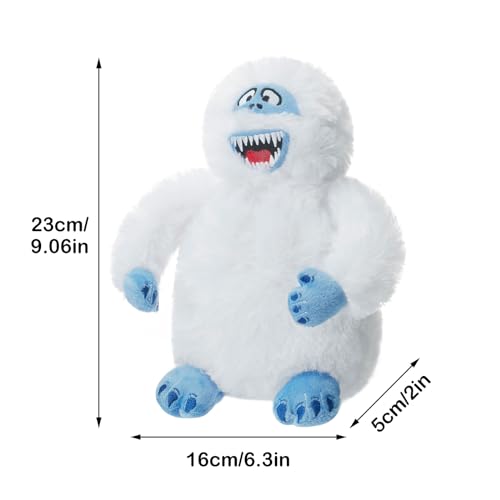 TRURENDI 23cm White Christmas Tree Topper Snowman Plush Holiday Decoration