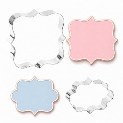 Stainless Steel Cookie Cutter Set for Baking Plaque & Frame Designs