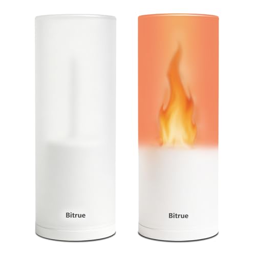 Bitrue 2nd-Gen Flameless Candles with Remote - 2 Pack, 13 Colors, Timer, Rechargeable