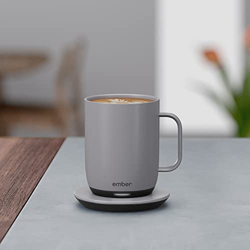 Ember Temperature Control Smart Mug 2 Gray 14oz App-Controlled Heated Coffee Mug