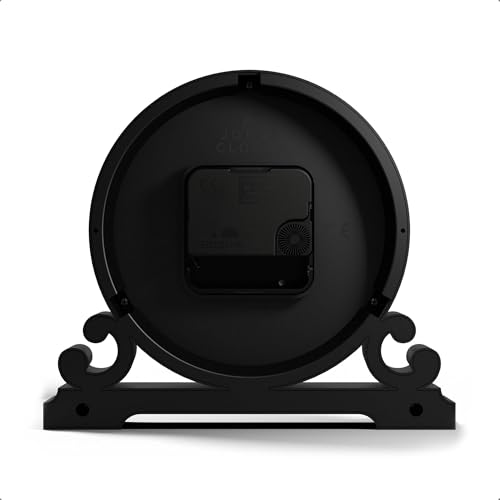 Small Traditional Scroll Mantel Clock - Green Contemporary Desk Clock