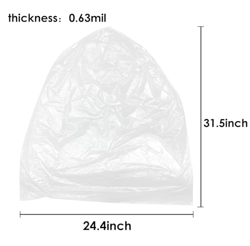 13 Gallon Clear Tall Kitchen Trash Bags, 120 Count Unscented Can Liners