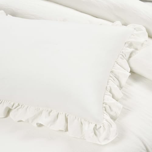 Ruffled 6-Piece Daybed Comforter Set - Blush Pink Microfiber Bedding