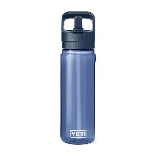Lightweight 750ml Water Bottle with Straw Cap Navy Blue