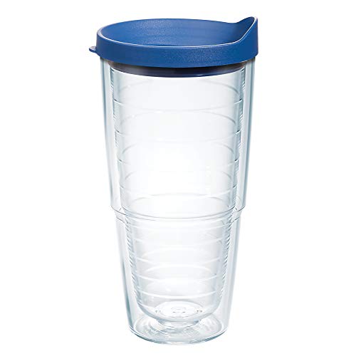 24oz Insulated Tumbler with Lid, Double-Walled Travel Cup for Hot & Cold