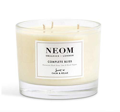 NEOM Complete Bliss 3-Wick Candle Calm & Relax - Blush Rose, Lime & Black Pepper (1 EA)