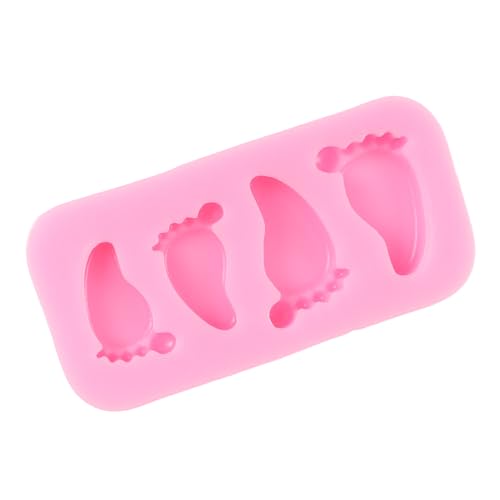 QDMOLDS Baby Foot Silicone Mold – Fondant Cake Decorating, Food-Grade Non-Stick