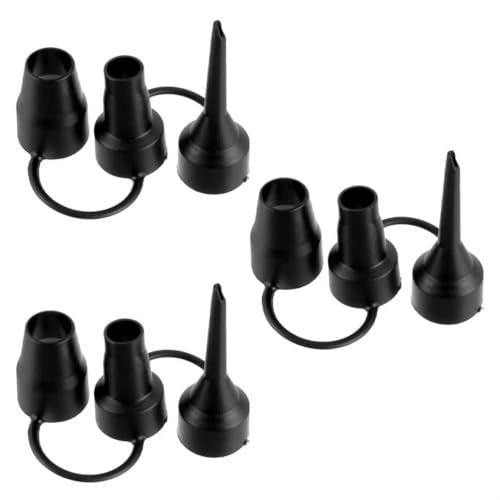 Air Pump Replacement Nozzles Set - 3 Sizes for Inflatable Toys & Mattresses
