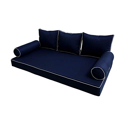 Bolster Cushion Covers for Daybed & Porch Swing - Twin Size