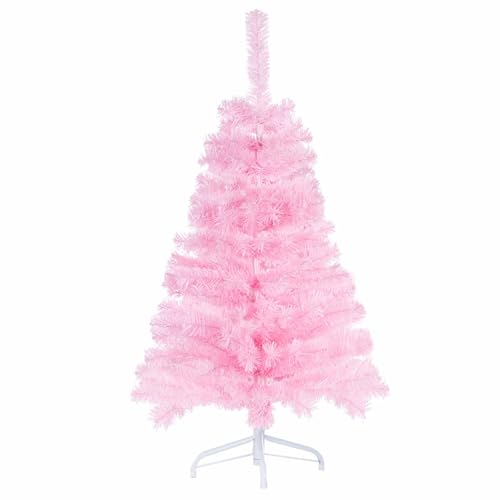 Pink 3ft Artificial Christmas Tree with Metal Stand - Tabletop Holiday Decor