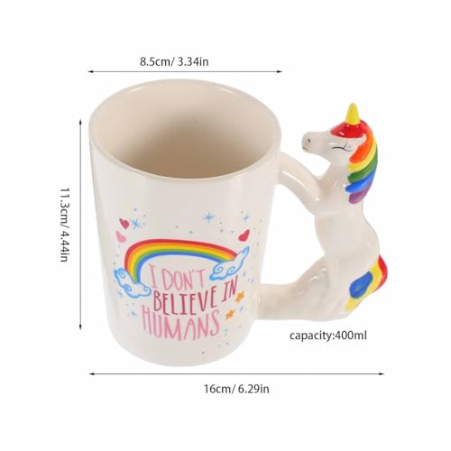 Handpainted 3D Ceramic Animal Mug - Heat Resistant Coffee Tea Cup