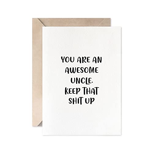 Funny Uncle Birthday Card - Unique Christmas, Father’s Day, Retirement Greeting
