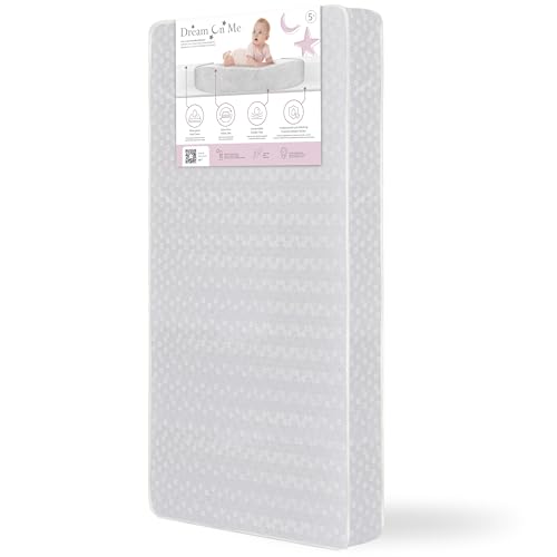 Dream On Me 2-in-1 Honeycomb Orthopedic Crib Mattress - White, GREENGUARD Gold Certified