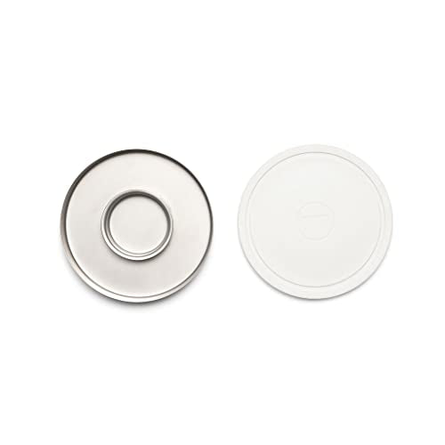 Outset 6" x 6" Stainless Steel 3-in-1 Cocktail Rimmer with Cutting Board Lid