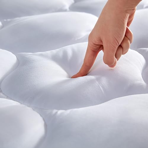 Twin Fitted Mattress Pad Cover - Quilted Soft Pillow Top Protector