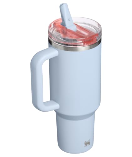 Insulated Stainless Steel Travel Tumbler with Flip Straw, 40 oz