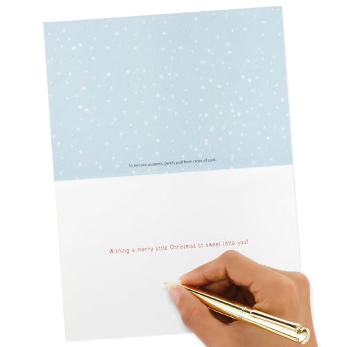 Hallmark Signature Christmas Card for Kids with Removable Finger Puppets - 16 Pack