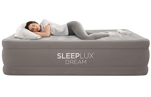 20" Raised Queen Air Mattress with Built-In Dual Pump & USB Charging Ports