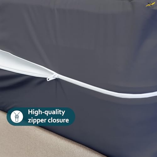 Queen Size Waterproof Mattress Protector with Zippered Cover