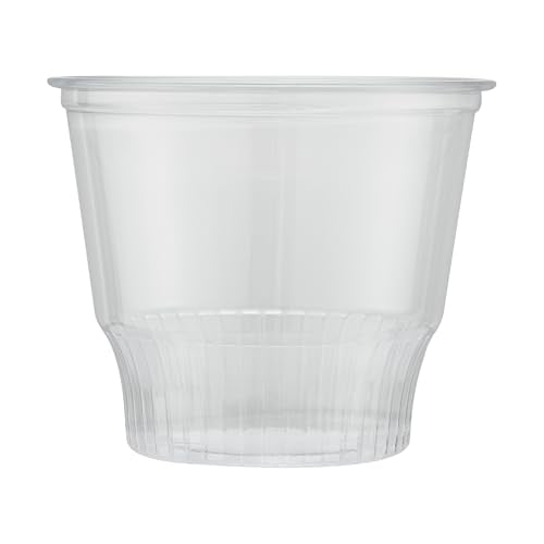 Restaurantware-RW Base 12 Ounce Round Ice Cream Cups, 500 Disposable Parfait Cups - Lids Sold Separately, Premium, Clear Plastic Dessert Cup, Serve Frozen Yogurt, Mousse, Pudding, Great For Parties