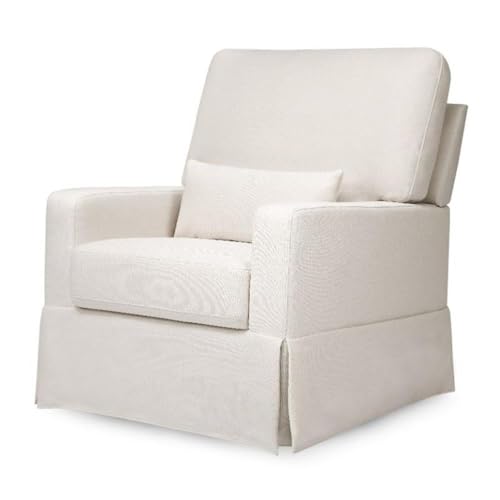 Namesake Crawford 360° Swivel Glider Recliner with Lumbar Pillow - Cream