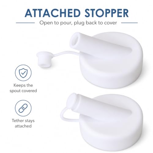 Silicone Pour Spout for Glass Milk Bottles & Jugs - Leak-Proof & Reusable