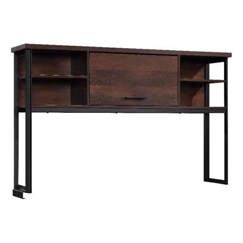 UrbanPro 60-Inch Engineered Wood and Metal Hutch with Adjustable Shelves and Barrister Door