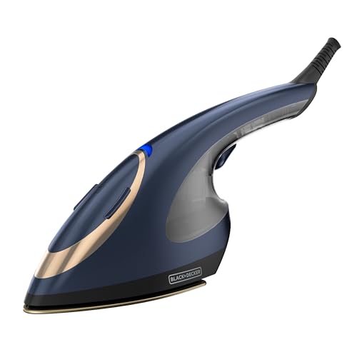2-in-1 Fabric Iron and Garment Steamer with Ceramic Soleplate