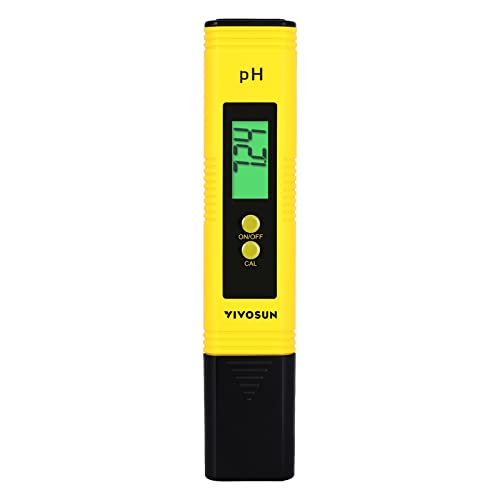 VIVOSUN Digital pH Meter Pen Tester with ATC and Backlit LCD for Hydroponics and Pools