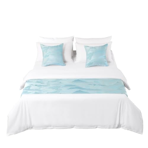 AMBERIS Modern Soft Decorative Bed Runner Scarf, Fade-Resistant