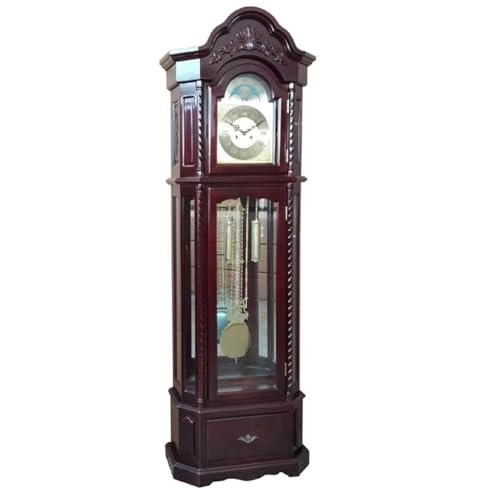Retro Wooden Grandfather Floor Clock - Classic Quartz Wall & Living Room Decor