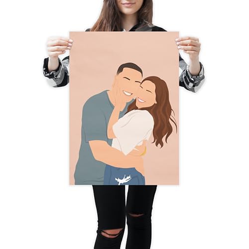 Custom Faceless Portrait Illustration Hand-Drawn From Your Photo