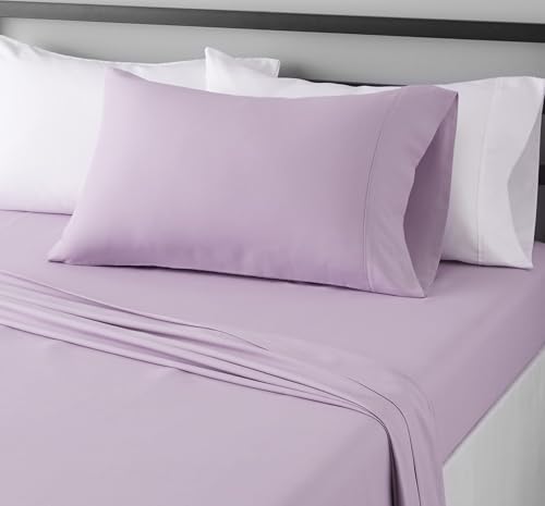 Ultra-Soft Microfiber 3-Piece Twin XL Bed Sheet Set, Frosted Lavender
