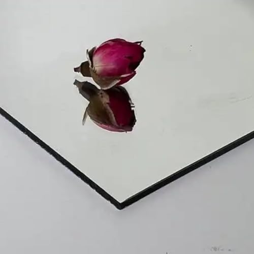 6 Pack Acrylic Mirror Tiles, 8x8 Inch Self-Adhesive Flexible Wall Mirrors