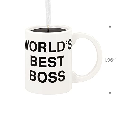 Hallmark The Office World's Best Boss Coffee Mug Christmas Ornament (0002HCM9116)