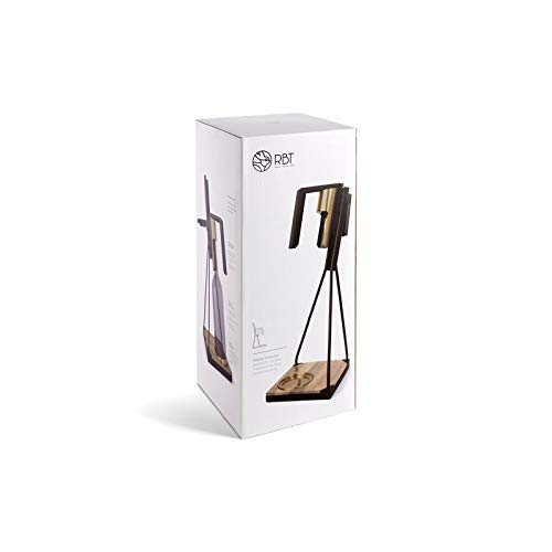 RBT Black Brass Tabletop Corkscrew - Easy Wine Bottle Opener