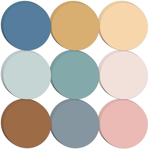 Round Boho Paper Cutouts 90 pcs for Bulletin Boards Classroom Decorations - Includes Glue Points