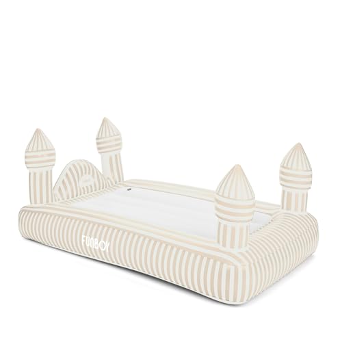 Kids Inflatable Air Mattress with Carrying Bag, Soft Flocked Travel Bed