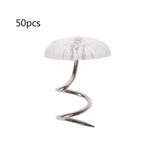 50 Pcs Upholstery Twist Pins - Clear Bed Skirt & Furniture Fixers