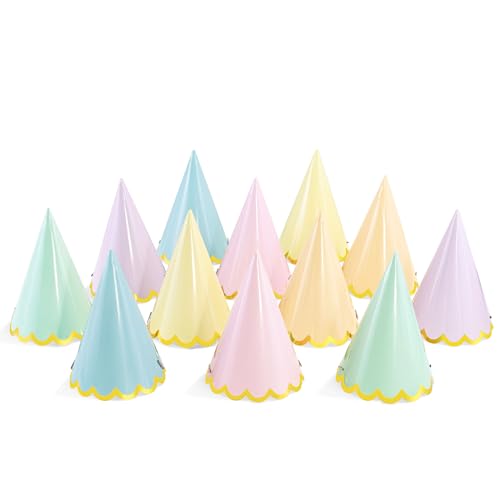 24-Piece Pre-Assembled Party Hats for Adults and Kids, Bulk Party Favors