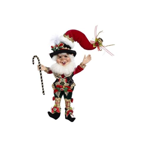 Mark Roberts Humbug Elf Small Christmas Figurine - 10 Inch Holiday Decor