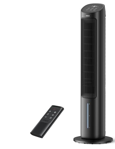 40-Inch Evaporative Tower Fan with Remote Control, 80° Oscillation