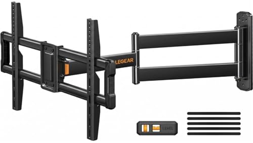 Full Motion Long Arm Corner TV Wall Mount Bracket for 37-75 Inch TVs