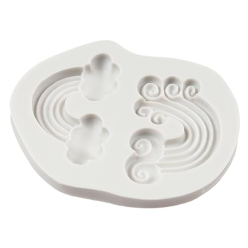 QDMOLDS Rainbow Silicone Fondant Mold - Rainbow Cake Molds, 1pc, Style A