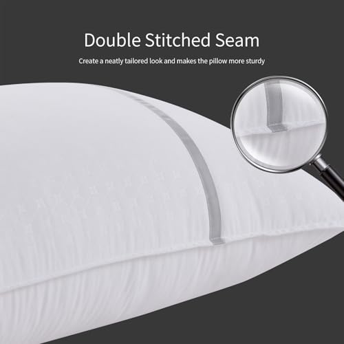 Cooling Medium Firm Bed Pillows Set of 2, 20x26 Inches
