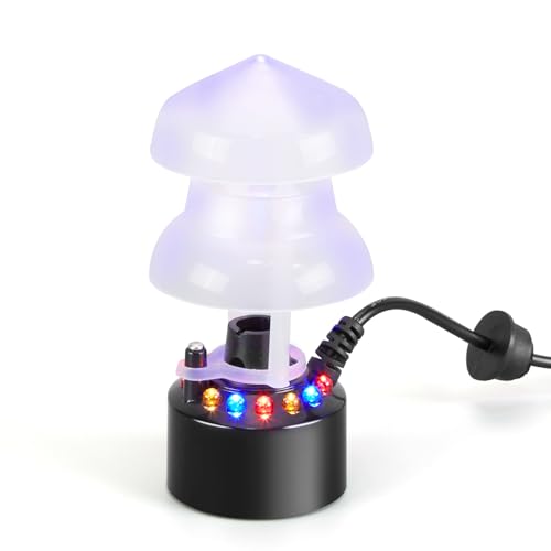Ultrasonic Mist Maker Fogger with 12 Color LEDs & Splash Guard