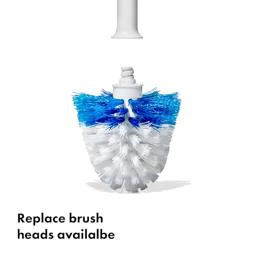 Toilet Brush and Plunger Set with Space-Saving Canister Holder